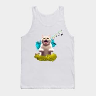 Singing Cat Tank Top